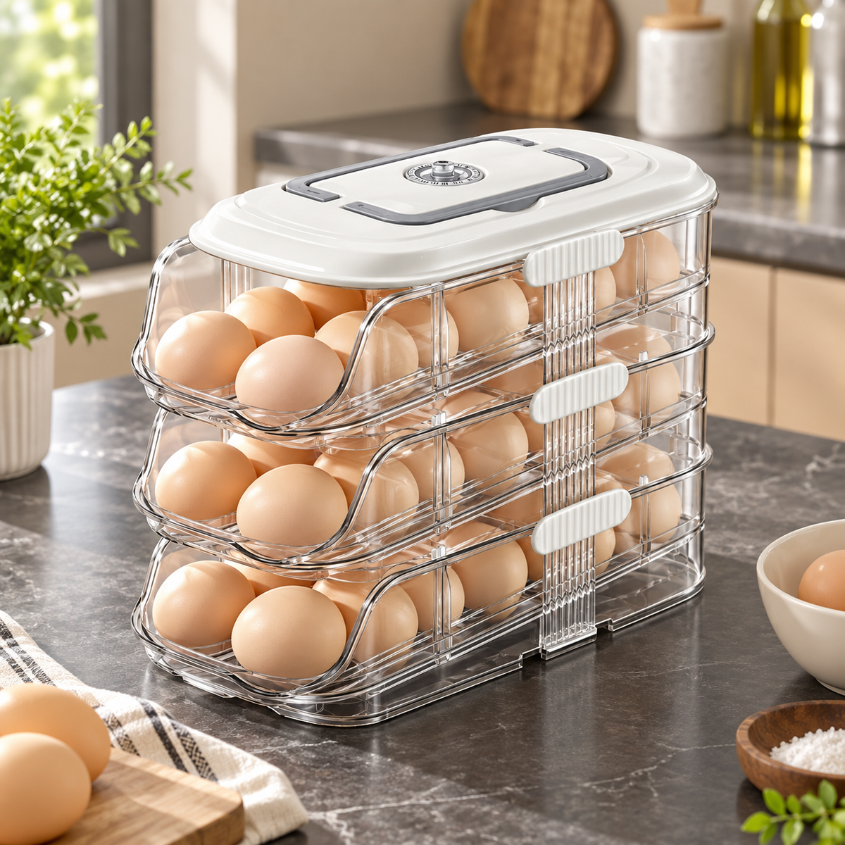 Rolling Egg Storage Container